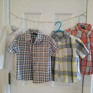 4 toddler boys button downs